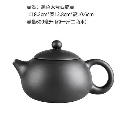Yixing-Purple Sand Ceramic Teapot, Large Capacity, Pure Handmade, Plum Blossom, Dragon Phoenix, Household, Kungfu Tea Set