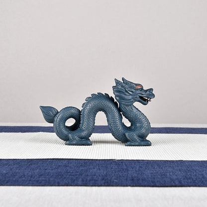 Yixing Purple Sand Fine Tea Carve Ornaments Zodiac Dragon Qingyun Xiaoqinglong Supportable Tea Set Tea Beast Tea Ceremony