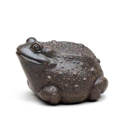 Yixing Purple Sand Golden Toad Tea Pet Three-legged Toad Tea Pet Ornament Can Raise Color-changing Frog Tea Ceremony Accessories