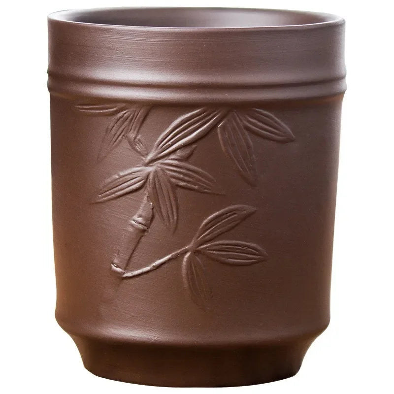 Yixing Purple Sand Plum Orchid Bamboo Chrysanthemum Tea Cup Red Mud Tea Cup Large Handmade Raw Mineral Tea Cup Single Cup