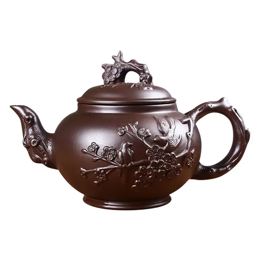 Yixing Purple Sand Pot, Large Capacity Bubble Teapot, Handmade Ceramic Single Pot, Household Flower Teapot, Tea Cup Set