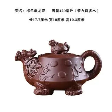 Yixing Purple Sand Pot, Large Capacity Bubble Teapot, Handmade Ceramic Single Pot, Household Flower Teapot, Tea Cup Set