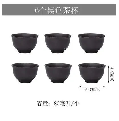 Yixing Purple Sand Pot, Large Capacity Bubble Teapot, Handmade Ceramic Single Pot, Household Flower Teapot, Tea Cup Set