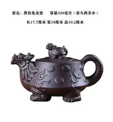Yixing Purple Sand Pot, Large Capacity Bubble Teapot, Handmade Ceramic Single Pot, Household Flower Teapot, Tea Cup Set