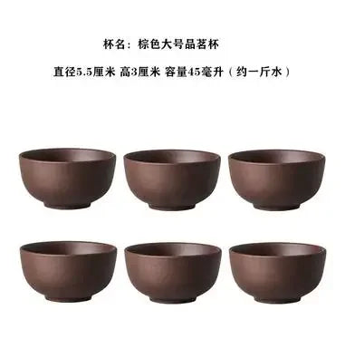 Yixing Purple Sand Pot, Large Capacity Bubble Teapot, Handmade Ceramic Single Pot, Household Flower Teapot, Tea Cup Set