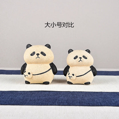 Yixing Purplue Sand Tea Pet Boutique Supportable Panda Tea Set Zen Ornament Raw Ore Pure Handmade Creative Tea Tray Accessories