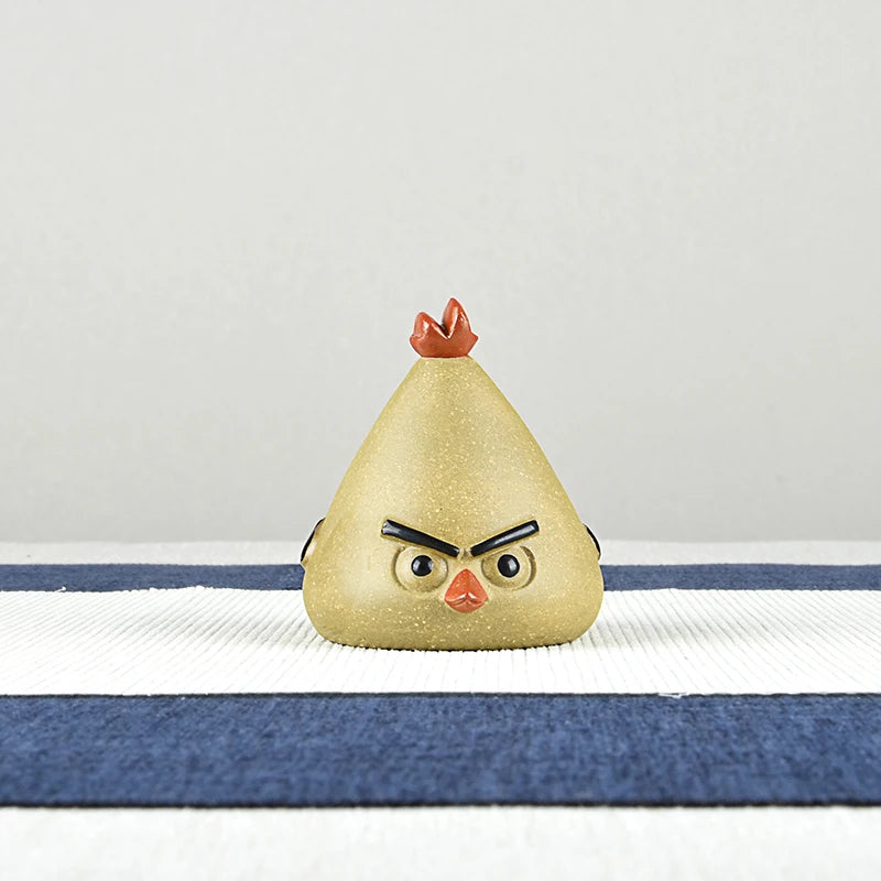 Yixing Purplue Sand Tea Pet Chicken Boutique Small Mini Tea Tray Ornaments Accessories Animal Sculpture Creative Cartoon Handmad