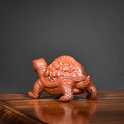 Yixing Purplue Sand Tea Pet Tea Tray Tea Ceremony Decoration Accessories Harmony Is the Most Expensive Walnut Turtle Dragon Raw