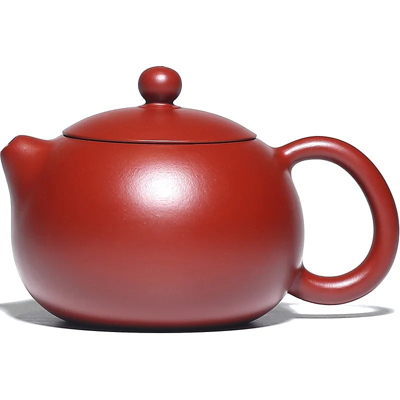 Yixing Purply Clay Tea Xishi Teapot Chinese Zisha Pots Raw Ore Dahongpao Mud  About 210ml Handmade  Suit For Drink Drinkware