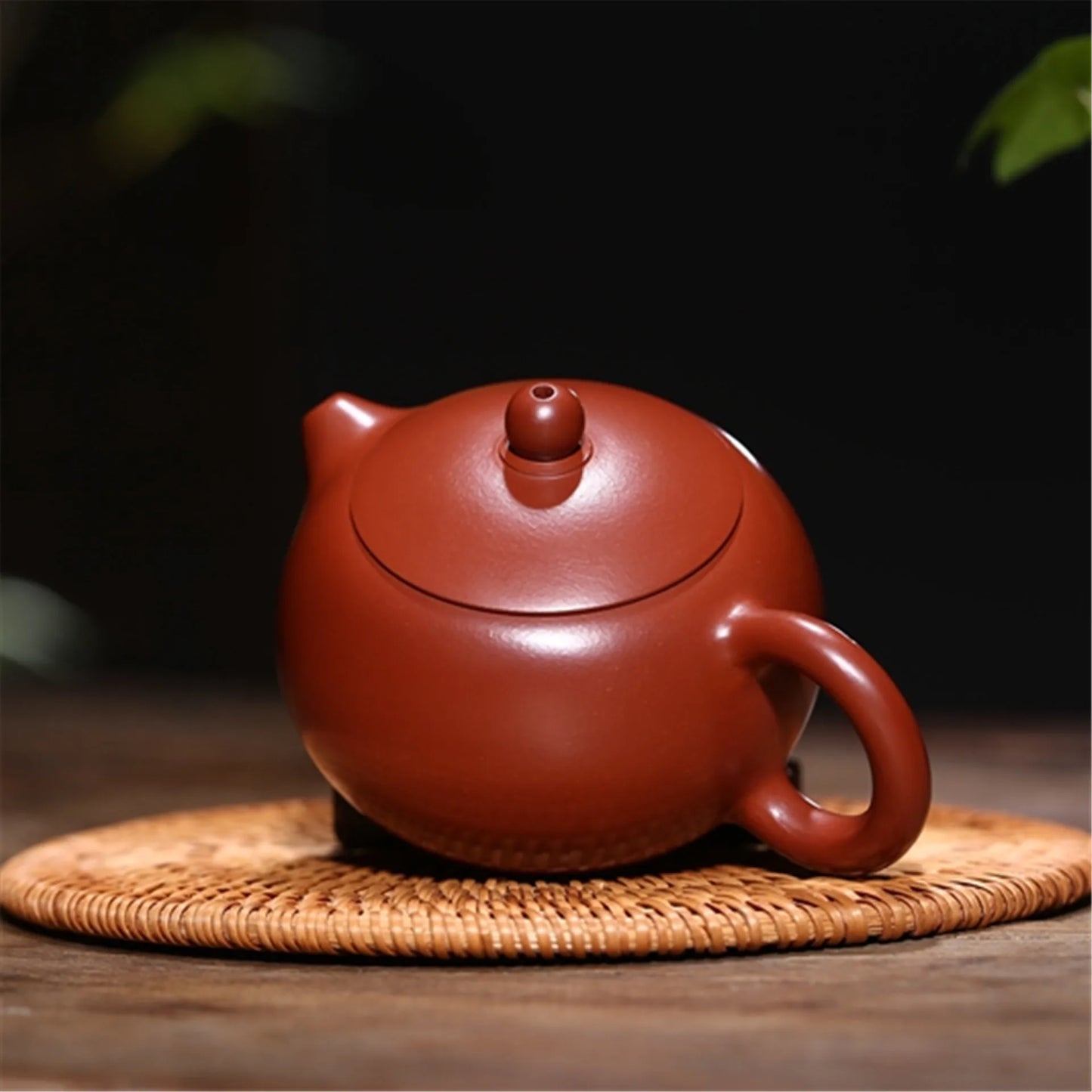 Yixing Purply Clay Tea Xishi Teapot Chinese Zisha Pots Raw Ore Dahongpao Mud  About 210ml Handmade  Suit For Drink Drinkware