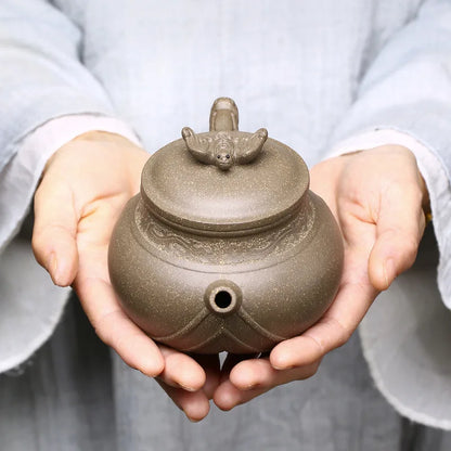 Yixing Raw Ore Green Gray Segment Mud the Gambling Ghost Purple Clay Pot Bat Regular Moon Red Handmade Wholesale Agent Rain Medi