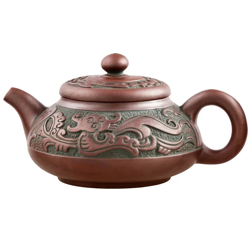 Yixing Raw Ore Household Teapot Handmade Large Capacity Tea Making Device Ceramic Purple Sand Kung Fu Tea Set Mainland China