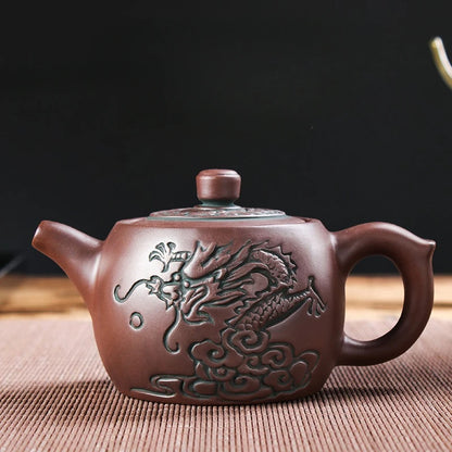 Yixing Raw Ore Household Teapot Handmade Large Capacity Tea Making Device Ceramic Purple Sand Kung Fu Tea Set Mainland China