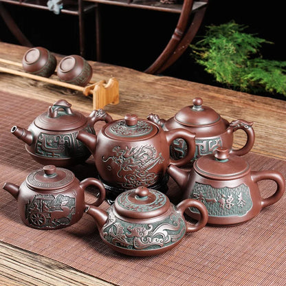 Yixing Raw Ore Household Teapot Handmade Large Capacity Tea Making Device Ceramic Purple Sand Kung Fu Tea Set Mainland China