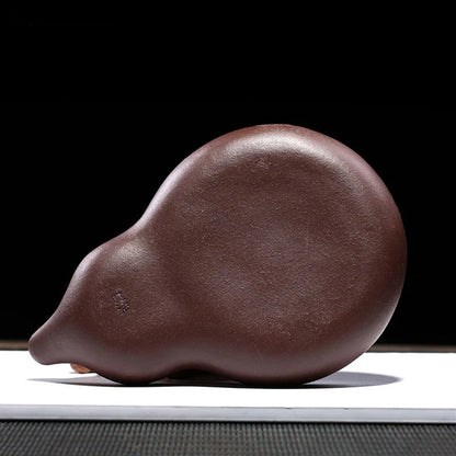 Yixing Raw Ore Purple Clay Teapot Tray Handmade Ceramic Tea Tray Creative Gourd-shaped Cup Trays Traditional Tea Accessories