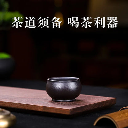 Yixing Raw Ore Purple Sand Tea Cup Kung Fu Tea Set Purple Sand Accessories Day Blue Mash Purple Clay Boccaro Cup
