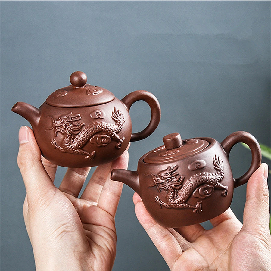 Yixing Small Capacity Purple Clay Pot, Zhu Ni Xishi, Filter Tea Pot, Well Bar Small Kungfu Tea Set, 150ml