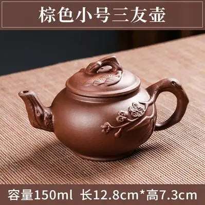 Yixing Small Capacity Purple Clay Pot, Zhu Ni Xishi, Filter Tea Pot, Well Bar Small Kungfu Tea Set, 150ml
