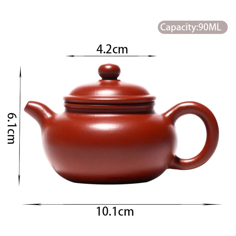 Yixing Small Capacity Purple Clay Teapots Handmade Raw Ore Dahongpao Antique Tea Pot Beauty Kettle Chinese Zisha Tea Set