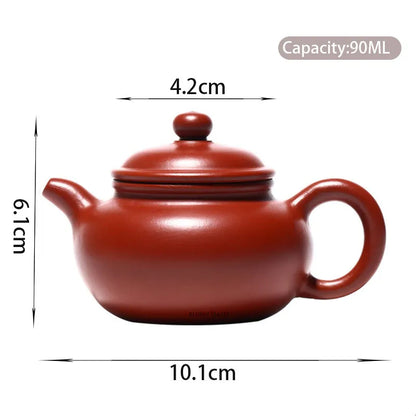 Yixing Small Capacity Purple Clay Teapots Handmade Raw Ore Dahongpao Antique Tea Pot Beauty Kettle Chinese Zisha Tea Set