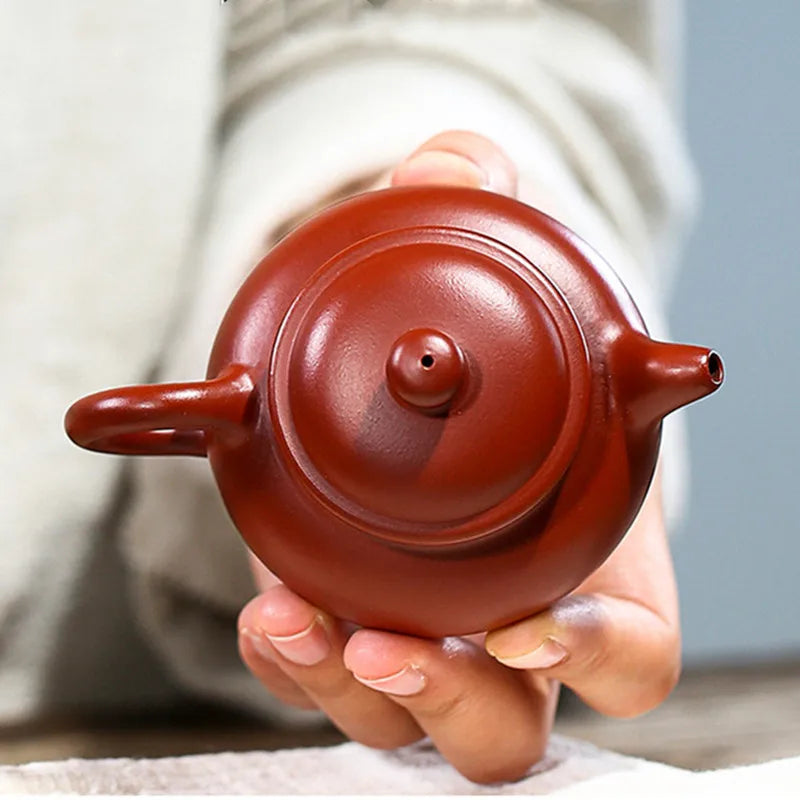 Yixing Small Capacity Purple Clay Teapots Handmade Raw Ore Dahongpao Antique Tea Pot Beauty Kettle Chinese Zisha Tea Set
