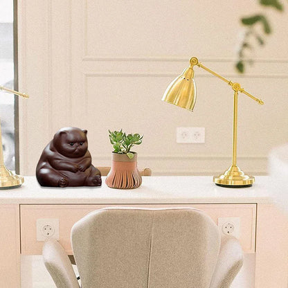 Yixing Superior Purple Clay Tea Pet Cute Cat Desktop Ornaments Handmade Sculpture Car Decoration Gift for Girlfriend