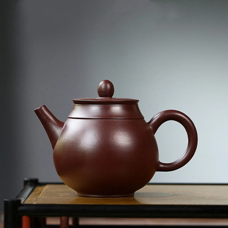 Yixing-TETERA creativa de arcilla púrpura, tetera de Zhu hecha a mano, filtro para hogar, fabricante de té de chino Zisha,