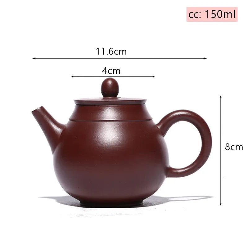 Yixing-TETERA creativa de arcilla púrpura, tetera de Zhu hecha a mano, filtro para hogar, fabricante de té de chino Zisha,