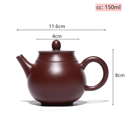 Yixing-TETERA creativa de arcilla púrpura, tetera de Zhu hecha a mano, filtro para hogar, fabricante de té de chino Zisha,