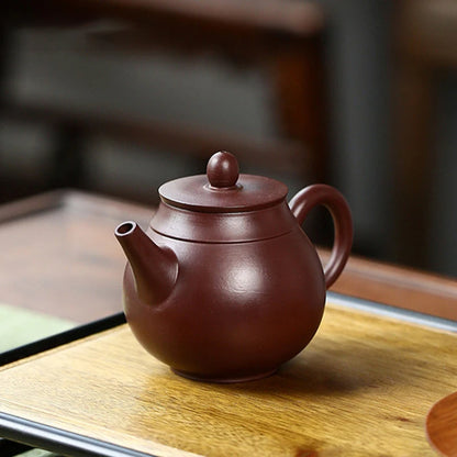 Yixing-TETERA creativa de arcilla púrpura, tetera de Zhu hecha a mano, filtro para hogar, fabricante de té de chino Zisha,