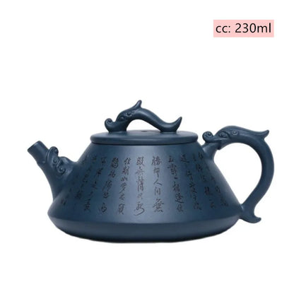 Yixing-TETERA de arcilla púrpura de alta gama, hecha a mano, con filtro Zisha, Boutique personalizada, 230ml