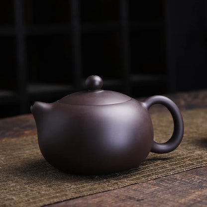 Yixing Tea Pot Boutique Purple Clay Xishi Teapot Ore Beauty Kettle Master Handmade Teaware Tea Ceremony Ball Hole Tea Kettle