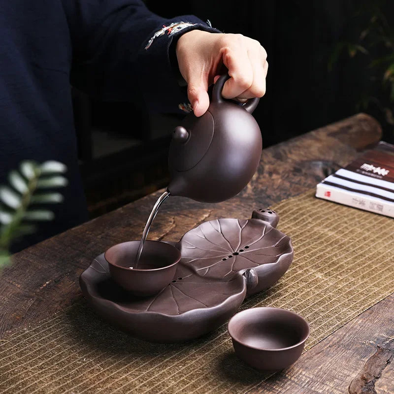 Yixing Tea Pot Boutique Purple Clay Xishi Teapot Ore Beauty Kettle Master Handmade Teaware Tea Ceremony Ball Hole Tea Kettle
