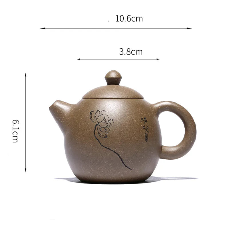 Yixing Tea Pot Dragon Egg Purple Clay Teapot Beauty Kettle Raw Ore Handmade Tea Set Authentic Chinese Tea Ceremony Drink Set