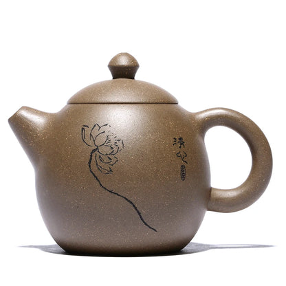 Yixing Tea Pot Dragon Egg Purple Clay Teapot Beauty Kettle Raw Ore Handmade Tea Set Authentic Chinese Tea Ceremony Drink Set