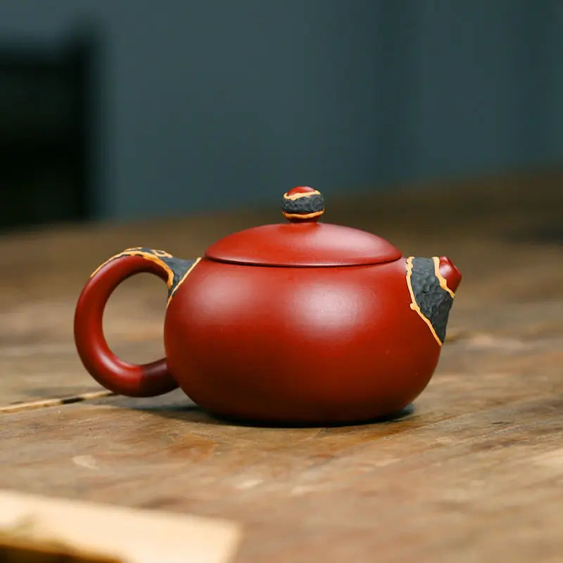 Yixing Tea Pot Filter Handmade Purple Clay Teaware Customized Gifts Drinkware Set