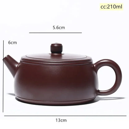 Yixing Tea Pot Purple Clay Filter Teapot Raw Ore Beauty Handmade Kettle Chinese Tea Set Custom Gifts Authentic 210ml