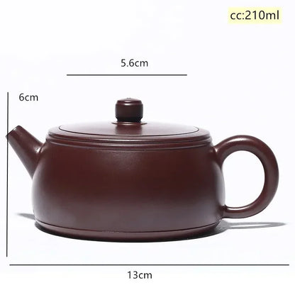 Yixing Tea Pot Purple Clay Filter Teapot Raw Ore Beauty Handmade Kettle Chinese Tea Set Custom Gifts Authentic 210ml