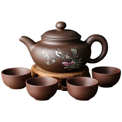 Yixing Tea Pot Purple Clay Xishi Teapot Beauty Kettle Raw Ore Handmade Tea Set Authentic Tie Guanyin Puer