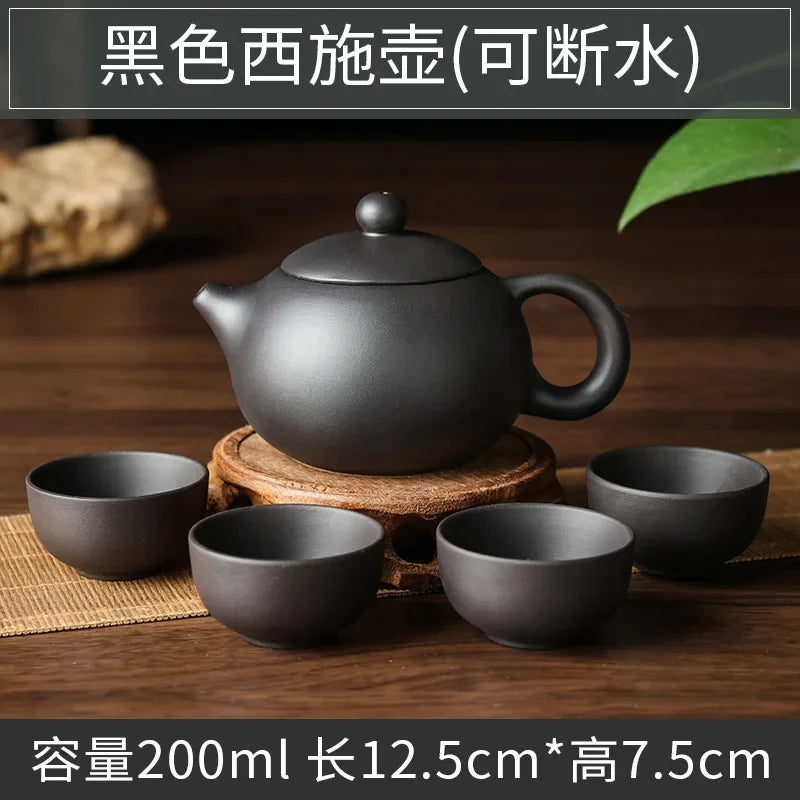 Yixing Tea Pot Purple Clay Xishi Teapot Beauty Kettle Raw Ore Handmade Tea Set Authentic Tie Guanyin Puer