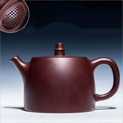 Yixing Tea Pot Water Hand Drawn Horse Illustration Purple Clay Xishi Teapot Ore Beauty Kettle Master Handmade Teaware 450ml