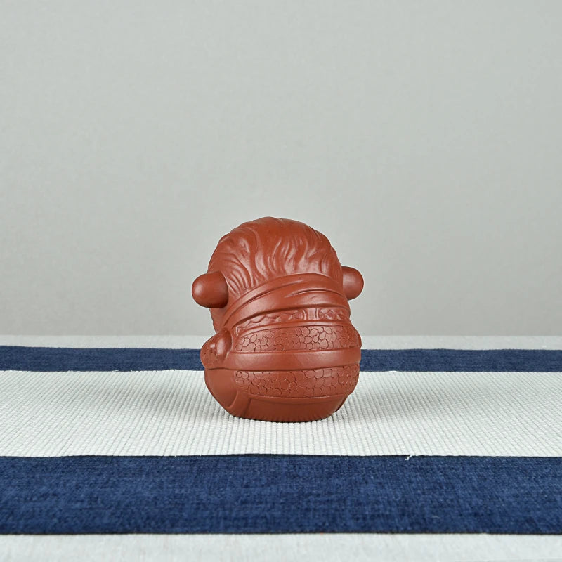Yixing Tea Tray Tea Pitcher Tea set Purple Sand Meditation Monkey Tea Ornaments Incense holder Boutique Zodiac Monkey Raw Ore Ha