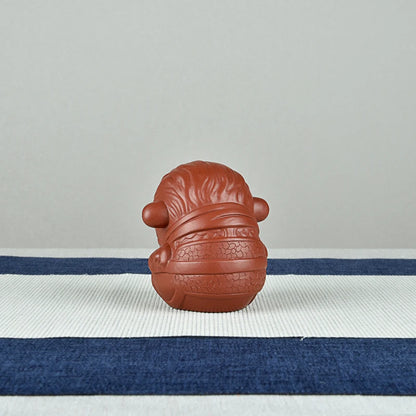 Yixing Tea Tray Tea Pitcher Tea set Purple Sand Meditation Monkey Tea Ornaments Incense holder Boutique Zodiac Monkey Raw Ore Ha