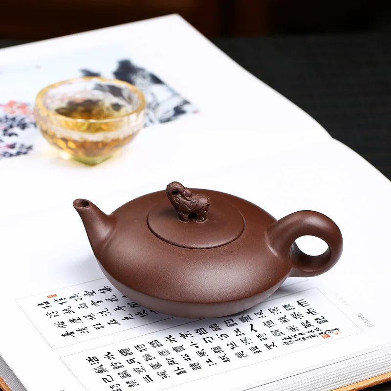 Yixing Teapot Elephant Tea Pot Filter Zisha Pot Craftsman Handmade Kung Fu Tet Set Teaware Pure Drinkware Set Customized Gifts