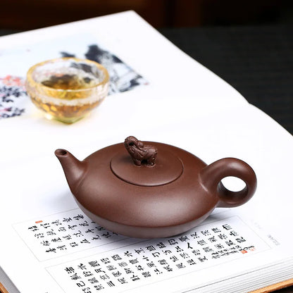 Yixing Teapot Elephant Tea Pot Filter Zisha Pot Craftsman Handmade Kung Fu Tet Set Teaware Pure Drinkware Set Customized Gifts