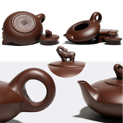Yixing Teapot Elephant Tea Pot Filter Zisha Pot Craftsman Handmade Kung Fu Tet Set Teaware Pure Drinkware Set Customized Gifts