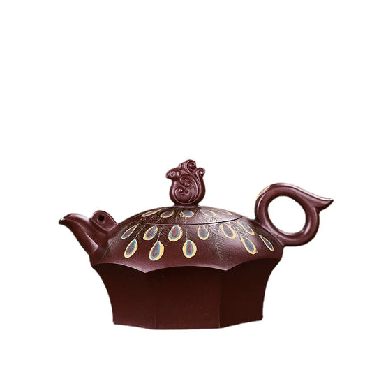 Yixing Teapot Tea Pot filter Xishi Pot Beauties Handmade Purple Clay Teaware customized Gifts Drinkware Set Drink Puer