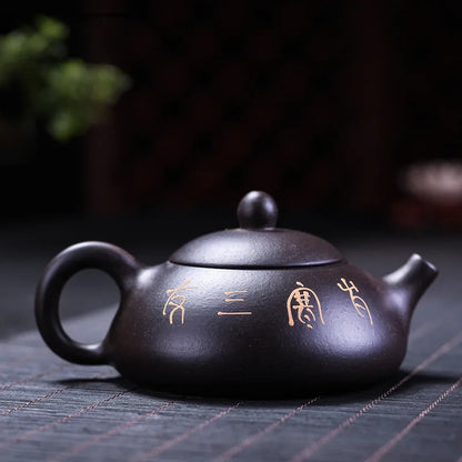 Yixing Teapots Boutique Purple Clay Tea Kettles Ball Shaped Infuser Authentic Xishi Tea Pot Beauty Teaware Pots Zisha Tea Set