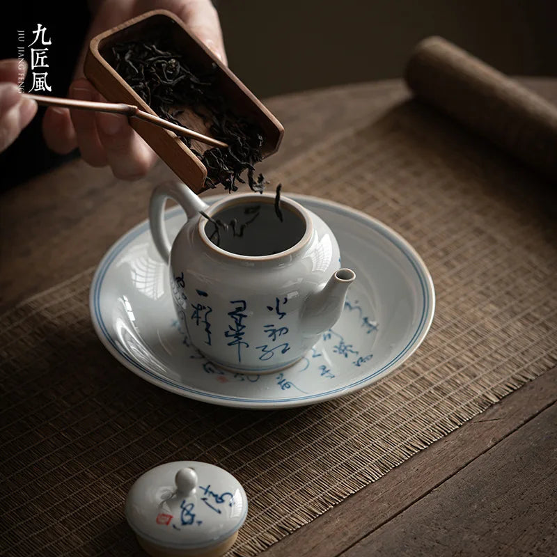 Yixing Vintage Ceramics Teapot, Kiln Change, Chinese Tea Set, Porcelain Teapot, Oolong Tea, Handmade Kettle, Infusers Gift