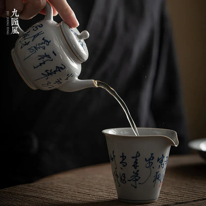 Yixing Vintage Ceramics Teapot, Kiln Change, Chinese Tea Set, Porcelain Teapot, Oolong Tea, Handmade Kettle, Infusers Gift